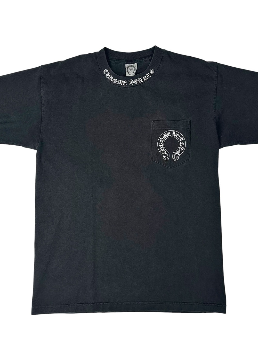 Vintage Chrome Hearts Horseshoe Faded Pocket Shirt Size Large Double Sided